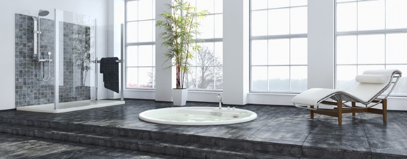 Schönes, modernes Badezimmer